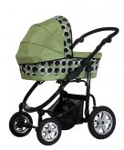 Kočárek Bolder 314 zelená kola
