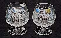 Set 2 kusů odlivky brandy O360 přátelky skleněn...