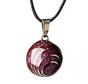 Bola mexická přívěsek Aubergine spiral 4