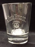 Whisky sklenice Jim Beam originál těžké dno čir...
