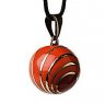Bola mexická přívěsek pro budoucí maminku Spiral orange fuchsia 9