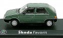 Škoda Favorit 136L kovový model šedo zelený