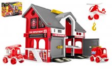 Play House - Požární stanice plast + 2ks aut + ...