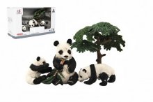 Panda medvídek jako živý serie 3 figurky plasto...