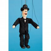Loutka dřevěná Chaplin 20cm