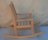 Křeslo - židle houpací dětské dřevěné Maxi