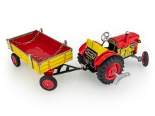Traktor Zetor s valníkem červený...