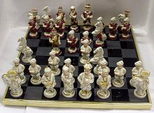 Šachy porcelánová exklusivní sou...