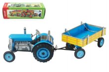 Traktor Zetor s valníkem modrý na klíček kov 28...