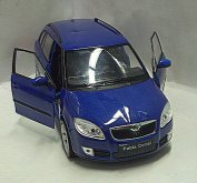 Škoda Fabia combi II 1:24 kovový model tmavě modrý