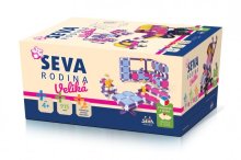 Stavebnice SEVA RODINA Veliká plast 915ks v kra...