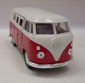VW Volkswagen Mikrobus kovový model 1962 red če...