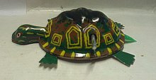 Želvička plechová hračka želva na klíček retro ...