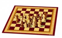 Šachy dřevěné české společenská hra