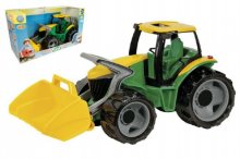 Traktor se lžící plast zeleno-žlutý 65cm v krab...