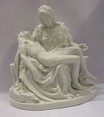 Pieta porcelánová socha bílá velmi kvalitní čes...