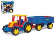 Traktor Gigant s vlečkou plast 102cm v krabici ...