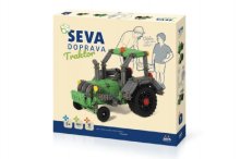 Stavebnice SEVA DOPRAVA Traktor plast 384 dílků...