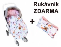 Dětský fusak maxi, PREMIUM Srnka 110x50cm,+ ruk...