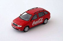 Škoda Fabia combi Coca Cola kovový model 1:43 L...
