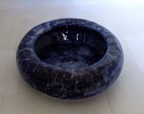 Popelník modrý Mramor keramický 14 cm TS 76