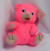 Medvídek růžový plyšový sedící 1...