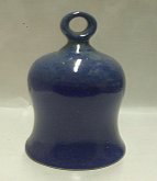 Zvonek zvoneček tmavě modrý keramický