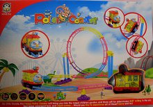 Vláčkodráha vlak Akrobat Roller Coaster stavebn...