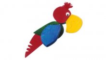 papoušek červeno-modrý