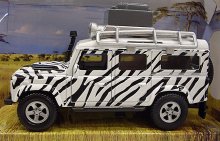 Kovový model terénního auta Land Rover design s...