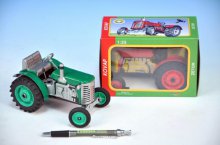 Traktor železný funkční model na klíček typ Zet...