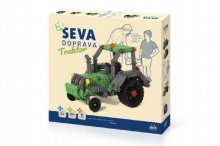 Stavebnice SEVA DOPRAVA Trakor plast 384 dílků ...