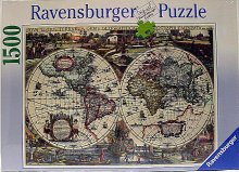 Puzzle Historická mapa z roku 1636 Ravensburger...