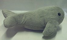 Velryba šedá plyšová 18 cm