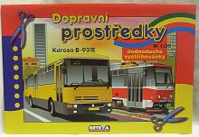 Vystřihovánka papírová autobus Karosa B-931E a ...