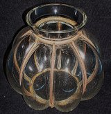 Váza skleněná retro historická u...