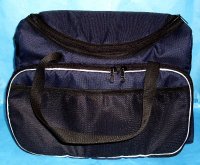 Kabela taška na kočárek s kapsami tmavě modrá