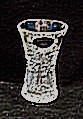 Váza promáčknutá miniaturní O124 skleněná křišť...