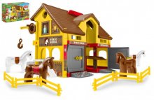 Play House - Ranč s koňmi plast + kůň 4ks v kra...