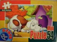 Mini puzzle domácí zvířatka 54 dílků papírové P...