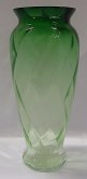 Váza skleněná průhledná zelené sklo SOM 6