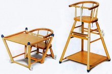 Židlička jídelní pro dítě buková dřevěná multif...