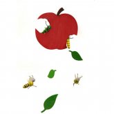 Dřevěný kolotoč pro děti Jablko
