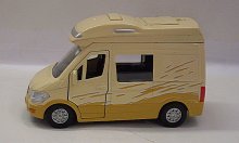 Model kovový auta obytný vůz caravan color béžový