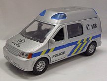 Volkwagen Policie dodávka kovový model auta