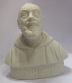 Padre Pio busta porcelánová bílá Royal dux Duch...