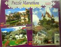 Puzzle 3 dílné Semur + Cottage + Thun soubor 3 obrázků po 1000 dílcích papírové