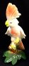 Socha papoušek Kakadu keramická