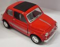 Fiat 500 model kovový auta 1:43 1965 Red