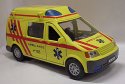 Sanitka Ambulance kovový model auta žlutá